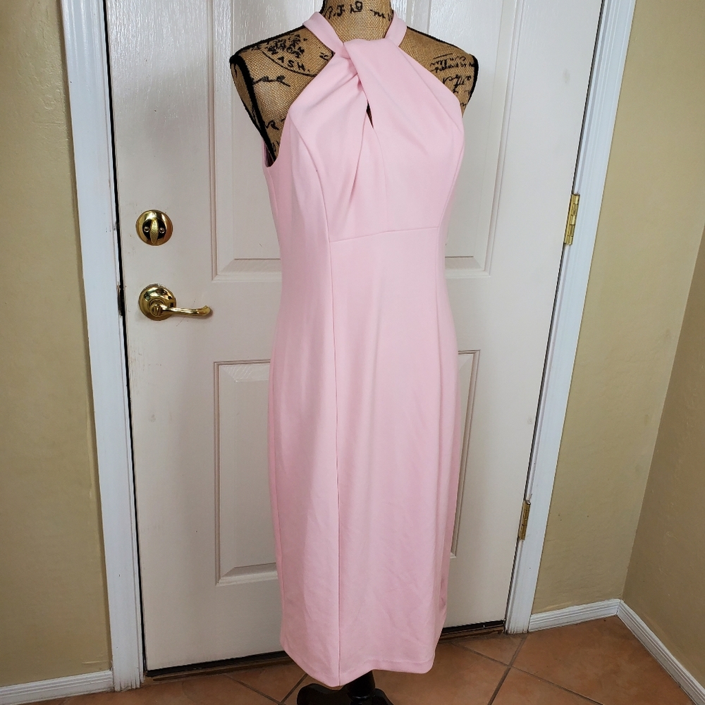 JULIA JORDAN Twist Neck Sheath Dress